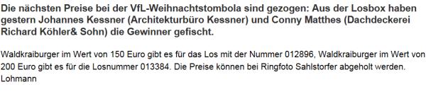 Weihnachtstombola 11.12.2019 Weihnachtstombola 11.12.2019