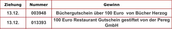 Weihnachtstombola 13.12.2019 Weihnachtstombola 13.12.2019