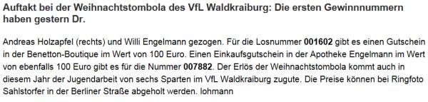 Weihnachtstombola 04.12.2019 Weihnachtstombola 04.12.2019